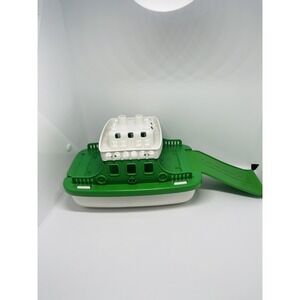 Green Toys -Vehicle Ferry Boat Green and White Bathtub Toy Made in USA